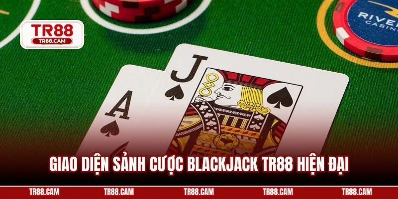 Giao diện sảnh cược Blackjack TR88 hiện đại